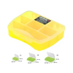 Csavartartó Patrol Domino 12-es 120x100x30 mm Sárga