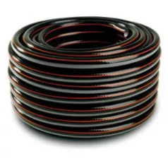   Locsolótömlő Carbon 1"  Fekete, Narancss. Csíkkal /20M