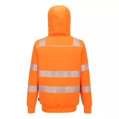 Portwest PW321 Hi-Vis téli cipzáras pulóver (narancs XL)
