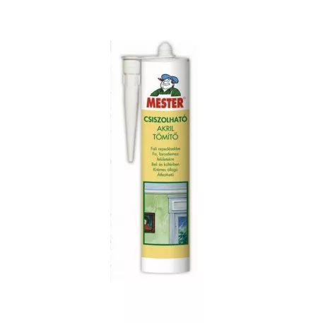 Tömítő Akril Fehér Csiszolható Mester 310 ml