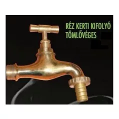 Kerti Csap 3/4˝ Réz Recézett