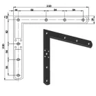 Sarokvas 3090 jobb, 220 mm
