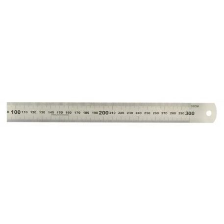 Acélvonalzó 30 cm