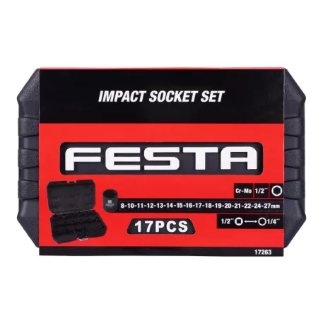 Ütőhüvely-készlet 1/2" Cr-Mo FESTA Industry