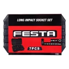 Ütvecsavarozó hosszabbított dugókulcs készlet 1/2" Cr-Mo FESTA Industry