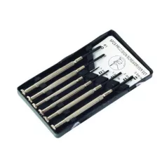   Órás csavarhúzó készlet 6 db. - 1,4 mm, 2,0 mm, 2,4 mm, 3,0 mm, ph0, ph1