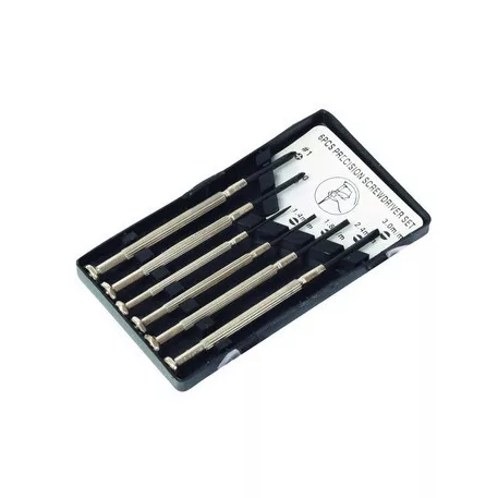 Órás csavarhúzó készlet 6 db. - 1,4 mm, 2,0 mm, 2,4 mm, 3,0 mm, ph0, ph1