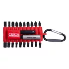 Torziós bitkészlet PH, PZ, torx S2 1/4" 25mm + hosszabbító FESTA INDUSTRY