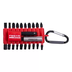   Torziós bitkészlet PH, PZ, torx S2 1/4" 25mm + hosszabbító FESTA INDUSTRY