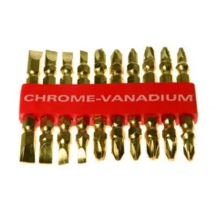 Bit készlet 10 db. műa. tartóban