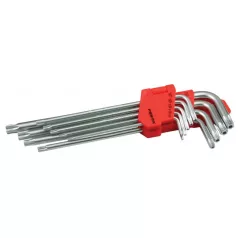 Torx készlet 9 db CrV Long - t10-t50