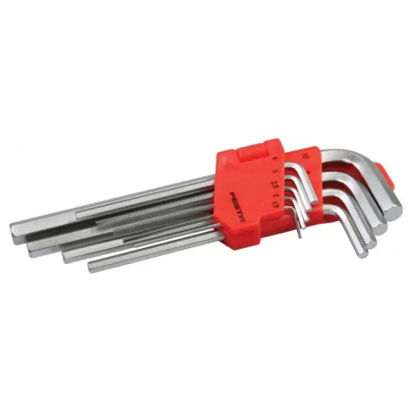 Imbuszkulcs készlet CrV 9 db. - 1,5, 2, 2,5, 3, 4, 5, 6, 8, 10 mm