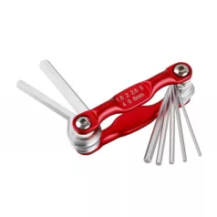 Imbuszkulcs készlet, összecsukható 1,5-6 mm