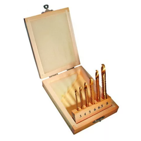 Maró fúrókészlet TITAN HSS 3, 4, 5, 6, 7, 8, 9, 10 mm