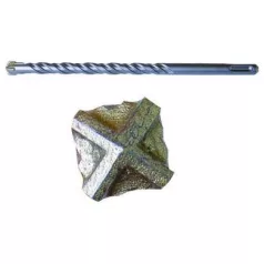 Kőzetfúró SDS+, négyélű fúró 14 x 160 mm
