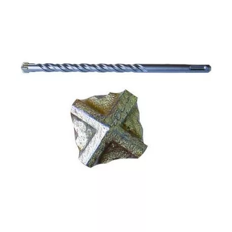 Kőzetfúró SDS+, négyélű fúró 14 x 460 mm