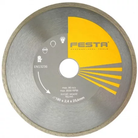 Gyémánt vágótárcsa folytonos 115 / 22,2 mm