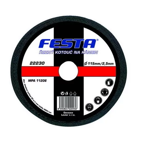 Kővágó korong 125/22,2 mm x 2,5 mm