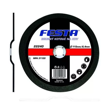 Fémtisztító korong 150x6.4x22.2 mm x 6,4 mm