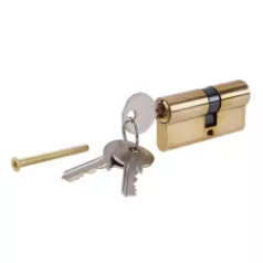 Zárbetét sárgaréz 65mm + 3kulcs