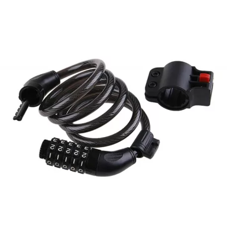 Kerekpár lakat számkódos 120 cm x 10 mm