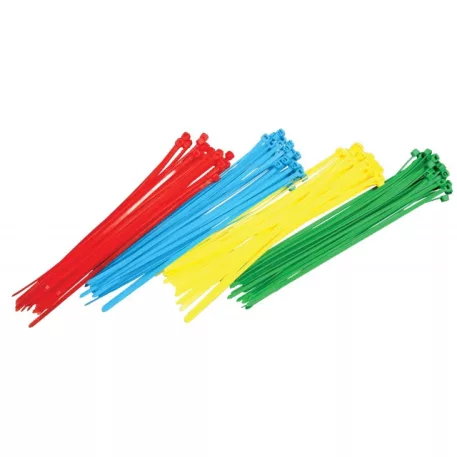 Kábelkötegelő színes, 100 db. 150x2,5 mm