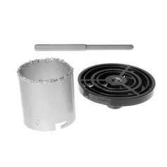   Körkivágó készlet csempére 103 mm, körkivágó, fúrószár