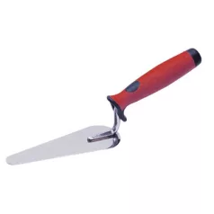 Rozsdamentes macskanyelv kanál gumi nyéllel 140 mm