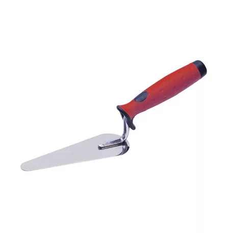 Rozsdamentes macskanyelv kanál gumi nyéllel 160 mm