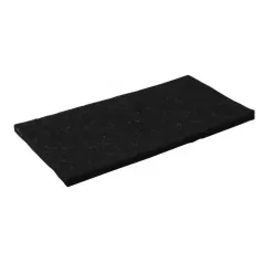 Simító pótlap fekete filc 250x130x10 mm