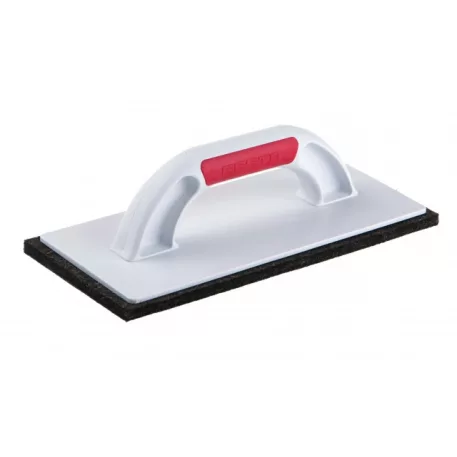 Műanyag simító fekete filces 280x140x10 mm