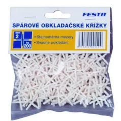 Műanyag fugakereszt 2 mm, 200 db.