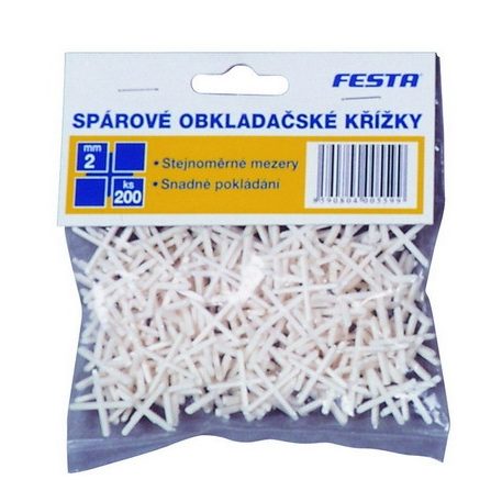 Műanyag fugakereszt 2 mm, 200 db.