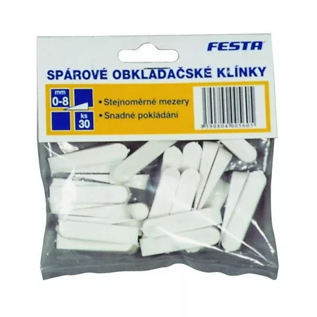 Műanyag ék 0-8 mm, 30 db.