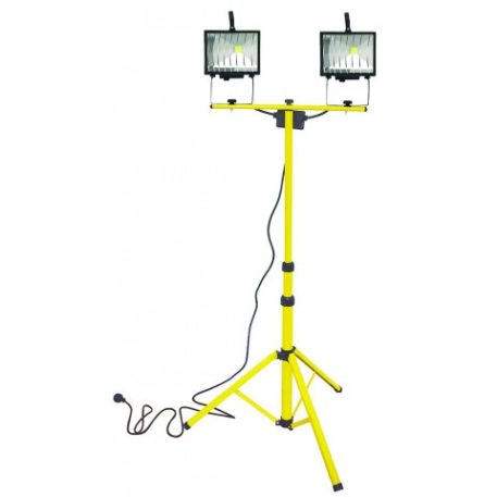 Led fényvető 2x20W, teleszkópos állvány