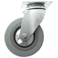   Forgóvillás kerék csapággyal szürke gumi átmérő 50 mm, 72 mm, 27 kg