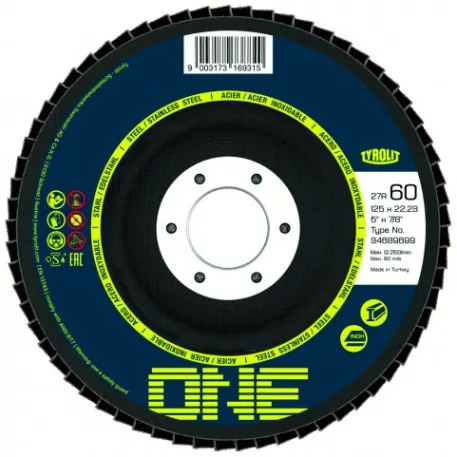 TYROLIT ONE Lamellás Tárcsa, 125 mm, sz120