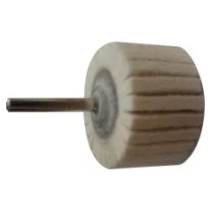 Polírozókorong száron, legyező alakú, filc 55x30/6 mm