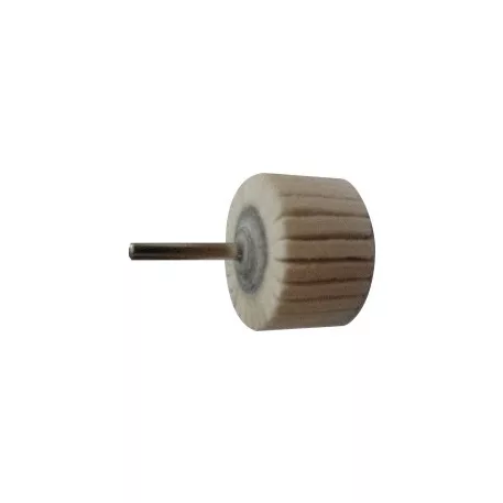 Polírozókorong száron, legyező alakú, filc 55x30/6 mm