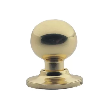 Kovácsolt gombkilincs arany, m.3903 kulcs nélkül az egyik oldalon, másik oldalon biztosíték (m.3903)