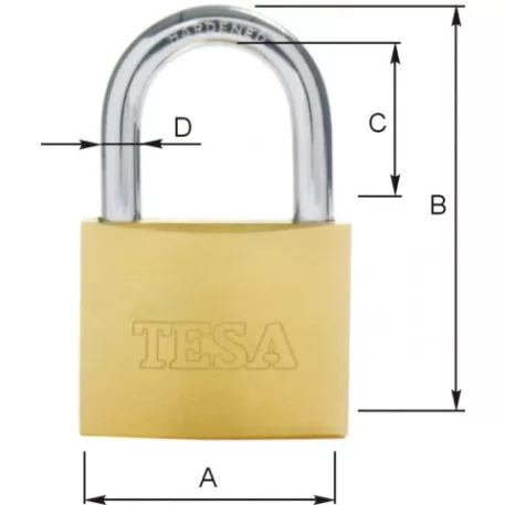 Lakat T60 betéttel, sárgaréz kivitel