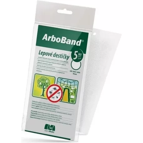 Arboband 5 db fehér öntapadós növényvédelmi táblák