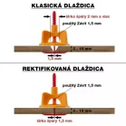 Csavaros lapszintező talp 100db LEVELYS 1mm