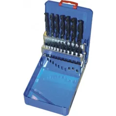 Csigafúró készlet fémhez HSS, 19-részes 1,0 - 10 mm