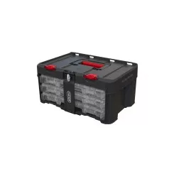   KETER Csavartartó doboz 3 rekeszes Stack n Roll 48,1x33,2x23,3cm