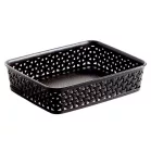 Kosár Rattan 26x20x6 cm barna