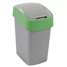 Szemetes fedeles 25 L ezüst/piros