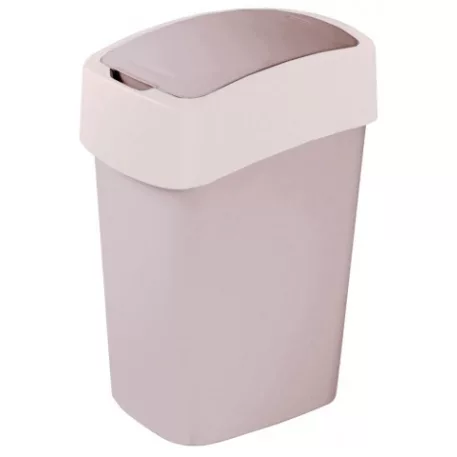 Szemetes fedeles 25 L ezüst/piros