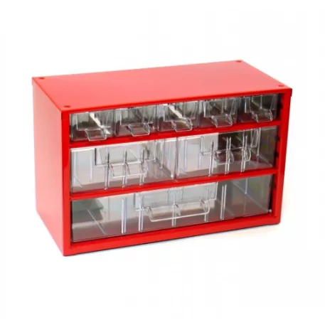 Szekrény 30,5x19,5 cm kék műanyag fiókos 5k,2kp,1n