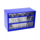 Szekrény 30,5x19,5 cm kék műanyag fiókos 5k,2kp,1n